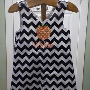 Lolly Wolly Doodle Harvest Pumpkin Dress "Abbie"